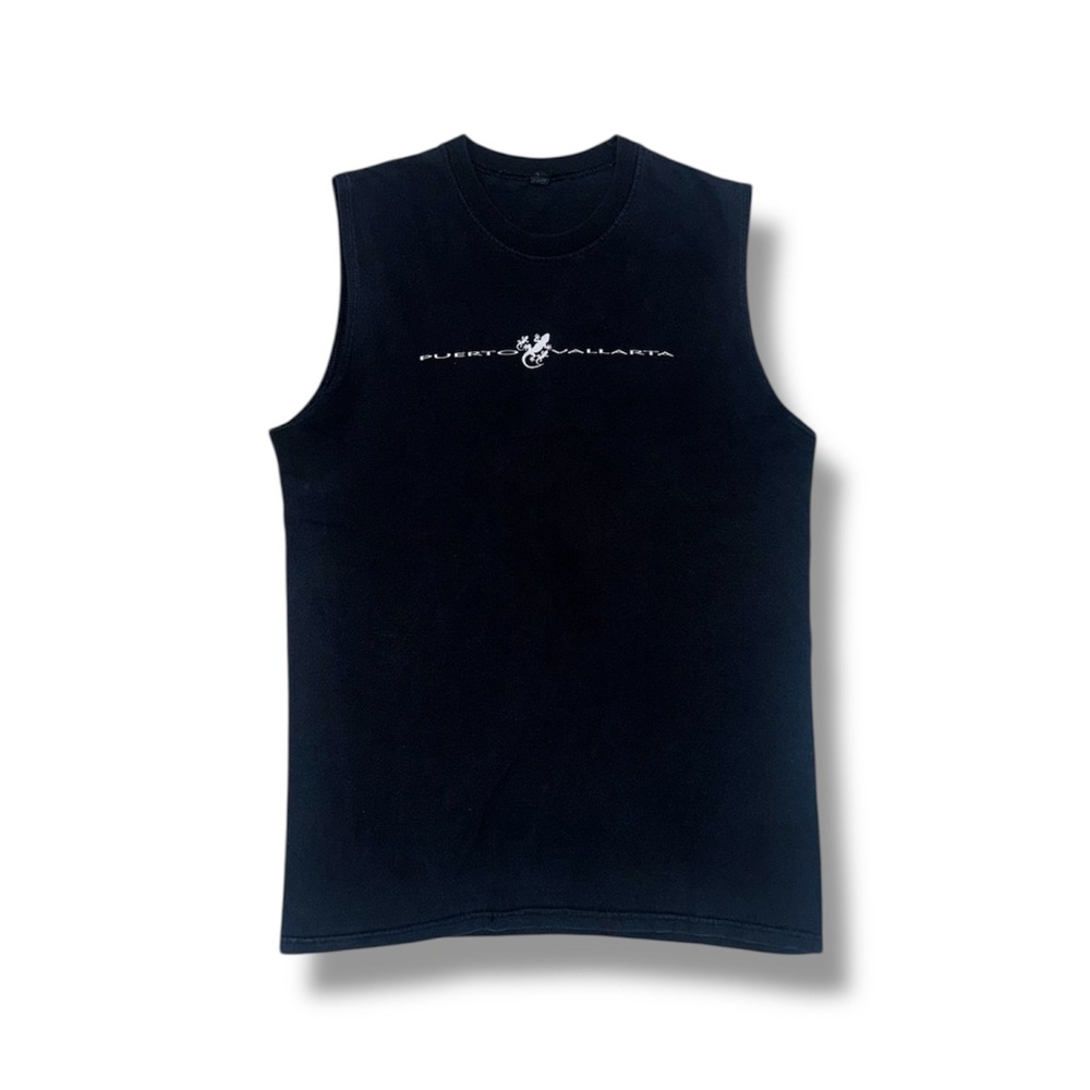 Black Puerto Vallarta Sleeveless Top 🦎